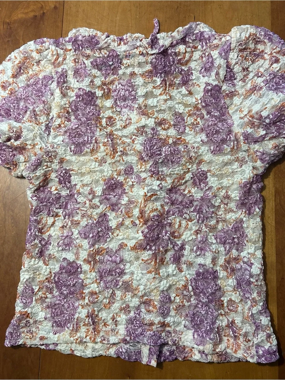 Anthropologie ruffled lace